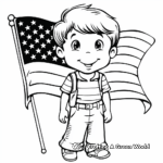 Patriotic USA Flag Coloring Pages 3