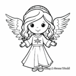 Peace on Earth: Christmas Angel Coloring Pages 3