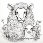 Peace Provoking Lion and Lamb Together Coloring Pages 1