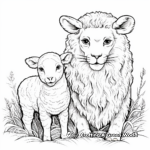 Peace Provoking Lion and Lamb Together Coloring Pages 4