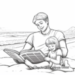 Peaceful Beach Safety Coloring Pages 2
