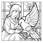 Peaceful Dove Coloring Pages 2