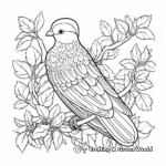 Peaceful Dove Coloring Pages 4