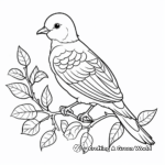 Peaceful Dove Spirit Animal Coloring Pages for Mindful Coloring 1