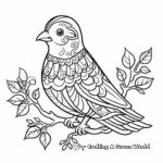 Peaceful Dove Spirit Animal Coloring Pages for Mindful Coloring 2