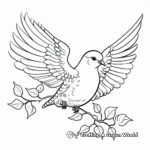 Peaceful Dove Spirit Animal Coloring Pages for Mindful Coloring 3