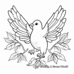 Peaceful Dove Spirit Animal Coloring Pages for Mindful Coloring 4
