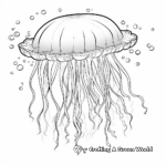 Peaceful Jellyfish Bloom Coloring Pages 1