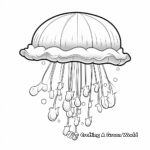 Peaceful Jellyfish Bloom Coloring Pages 4