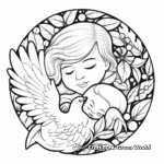 Peaceful New Year Dove Coloring Pages 3
