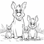 Peppa Pig and Family Coloring Pages 4