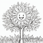 Personal Growth Tree-Themed Positive Affirmation Coloring Pages 2