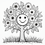 Personal Growth Tree-Themed Positive Affirmation Coloring Pages 4