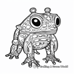 Phantasmagoric Poison Dart Frog Mosaic Coloring Pages 2