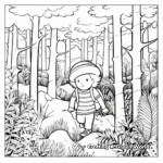 Picture-Perfect Pine Forest Coloring Pages 1
