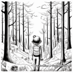 Picture-Perfect Pine Forest Coloring Pages 2