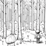 Picture-Perfect Pine Forest Coloring Pages 4