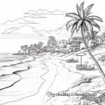 Picturesque Mexican Beach Scene Coloring Pages 4