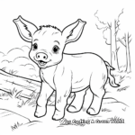 Piglet in the Wild: Forest-themed Coloring Pages 4
