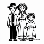 Pilgrim Family Coloring Pages 3