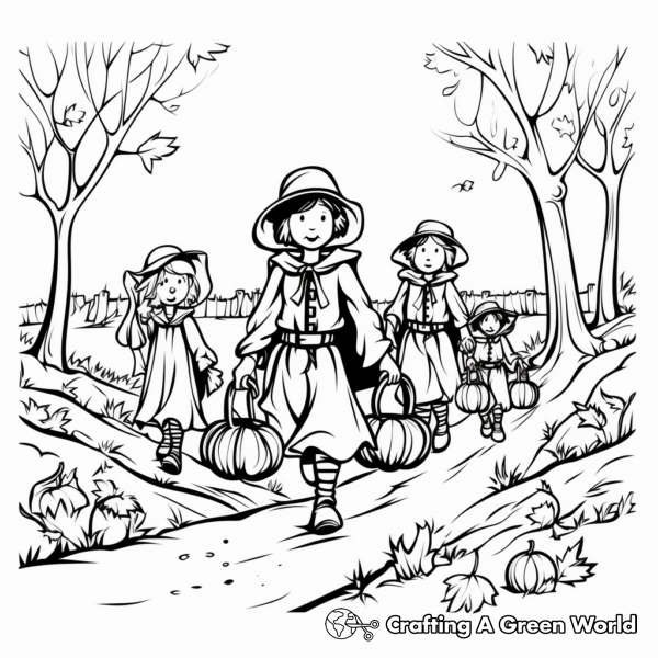Pilgrim Coloring Pages - Free &amp; Printable!
