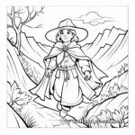 Pilgrim's Journey Coloring Sheets for Middle School 3