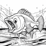 Piranha in the Wild: River-Scene Coloring Pages 3