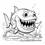 Piranha Teeth Detailed Coloring Pages: For Advanced Users 3
