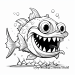 Piranha Teeth Detailed Coloring Pages: For Advanced Users 4