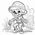 Pirate Skeleton Coloring Pages for Adventure Lovers 1