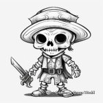 Pirate Skeleton Coloring Pages for Adventure Lovers 4