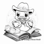 Pirate Themed Rubber Duck Coloring Pages 3
