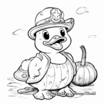 Pirate Themed Rubber Duck Coloring Pages 4