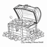 Pirate's Treasure Chest of Gold Coin Coloring Pages 2