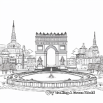 Pixel Art Coloring Pages of Famous World Landmarks 3