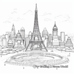Pixel Art Coloring Pages of Famous World Landmarks 4
