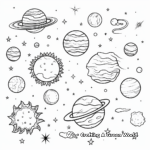 Planet Earth and its Atmosphere Coloring Pages 1