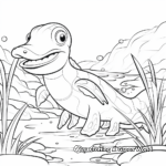 Platypus in its Habitat Coloring Pages 4