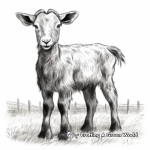 Playful Farm Goat Coloring Sheets 2