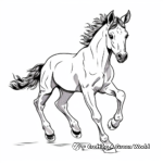 Playful Foal Coloring Pages 4