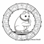 Playful Hamster Wheel Coloring Pages 4
