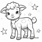 Playful Lamb Coloring Pages 3