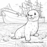 Playful Otter Coloring Pages 4