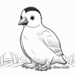 Playful Penguin Coloring Sheets 1