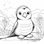 Playful Penguin Coloring Sheets 2