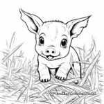Playful Piglet Coloring Pages 3