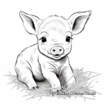 Playful Piglet Coloring Pages 4