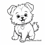 Playful Pomeranian Dog Coloring Pages 1