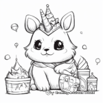 Playful Unicorn Panda With Toys Coloring Pages 3