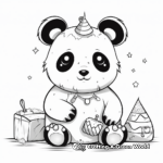 Playful Unicorn Panda With Toys Coloring Pages 4